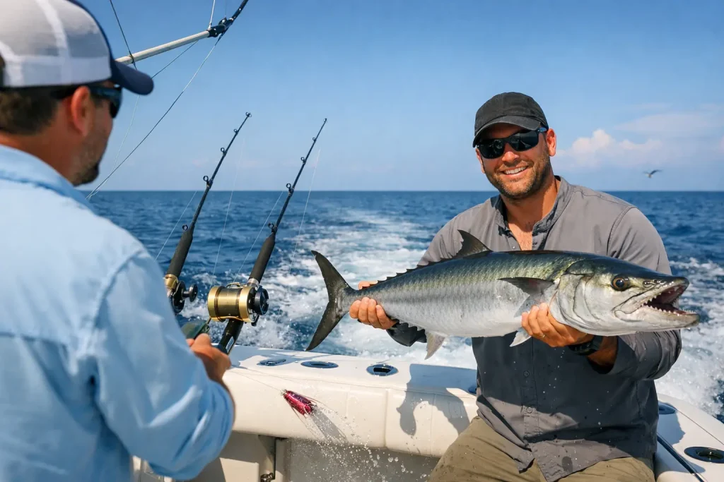 How to Catch Kingfish Trolling in the Gulf
